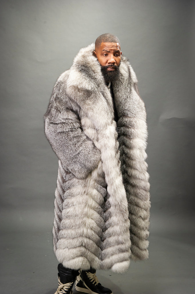Men's Fight-Night Fox Coat [Silver Fox] – LeatherKloset
