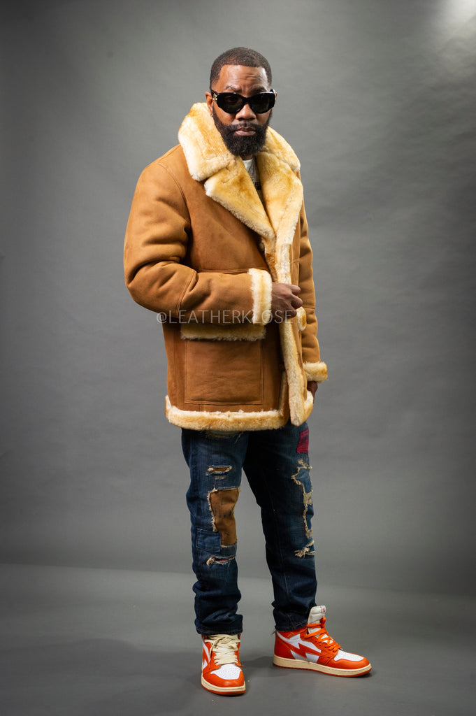 Men's Asher Sheepskin Shearling Coat [Tan] – LeatherKloset