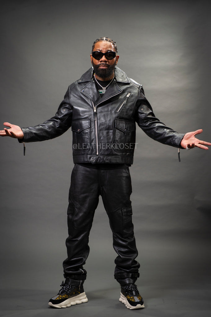 USA製　ヒューマンビーイング ライダースジャケット XL ブラック メンズ Men's Kia Classic Leather Biker Jacket [Black] – LeatherKloset