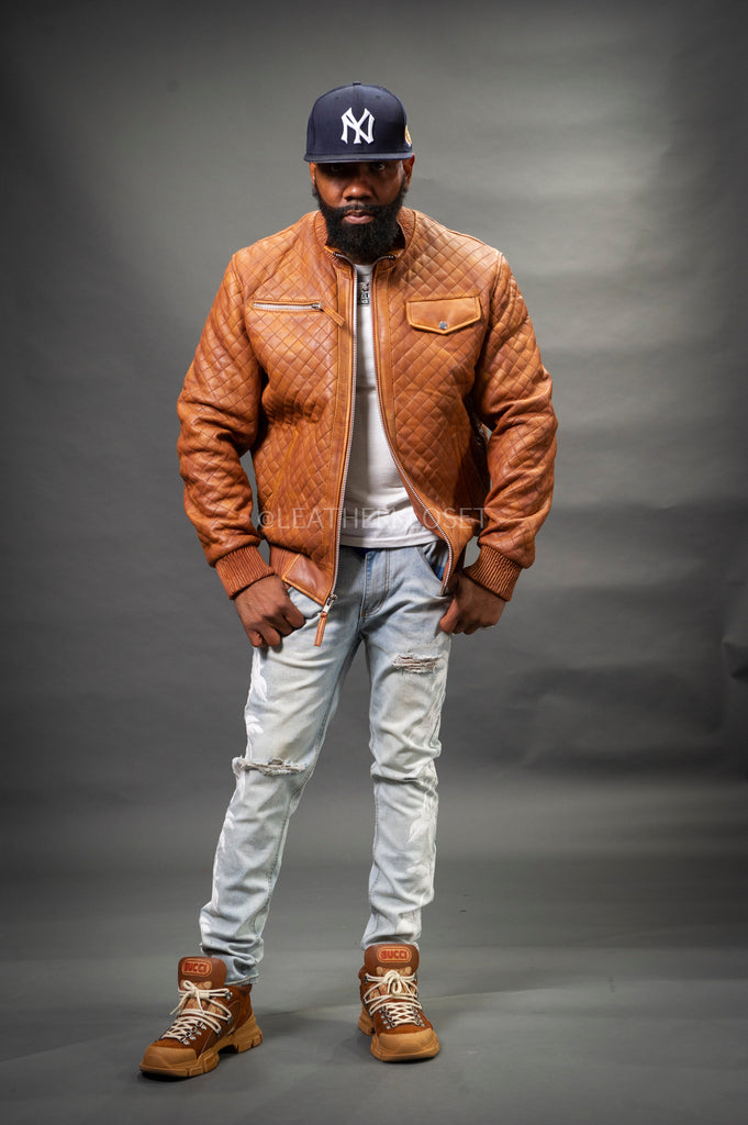 【THE MOZZ】Caramel Quilted Jacket 7115HoodedQuiltedJacket_Carame