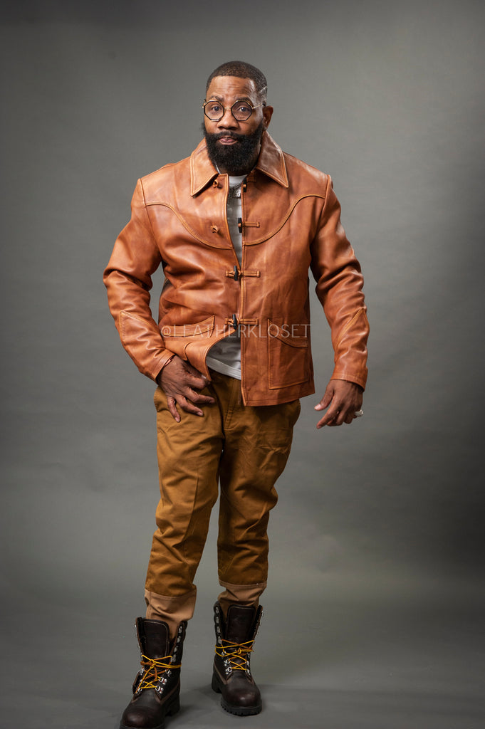 Men's Desperado Leather Jacket [Caramel Crunch] – LeatherKloset