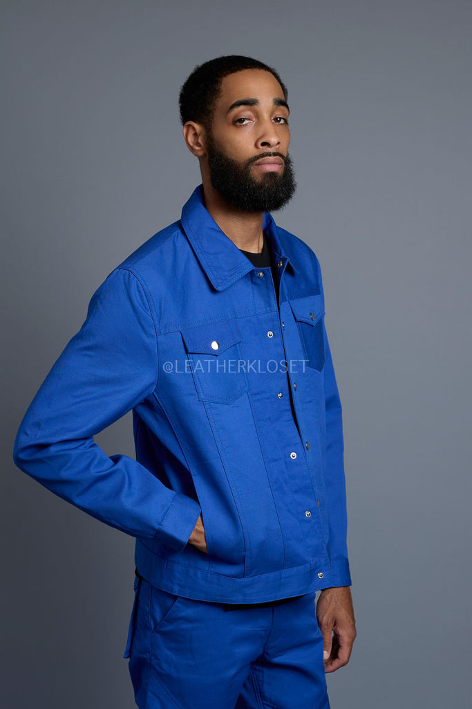 Men's Better Days Jacket And Pant Set [Royal Blue] – LeatherKloset