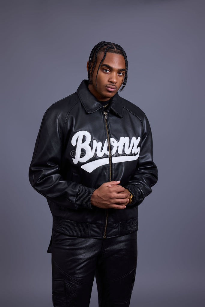 Men's 5 Borough Leather Bomber Jacket [Bronx] – LeatherKloset