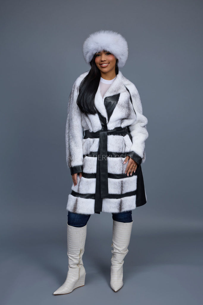 Ventcouvert leather - Leather and Mink Gem coat – the Discover 