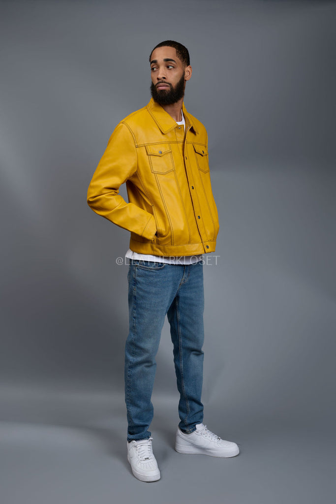 YELLOW CORD レザージャケット Lサイズ Men's Dylan Jacket Yellow Leather – LeatherKloset