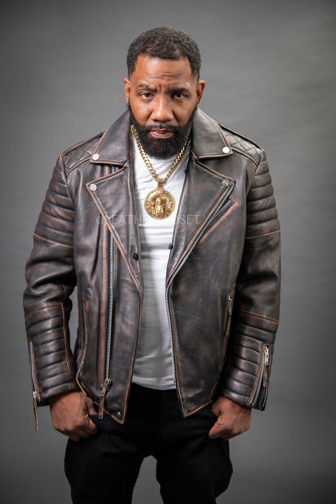 Men's Jay Biker Jacket Copper – LeatherKloset