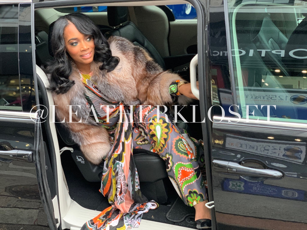 Women's Yandy Crystal Fox Bomber Jacket – LeatherKloset