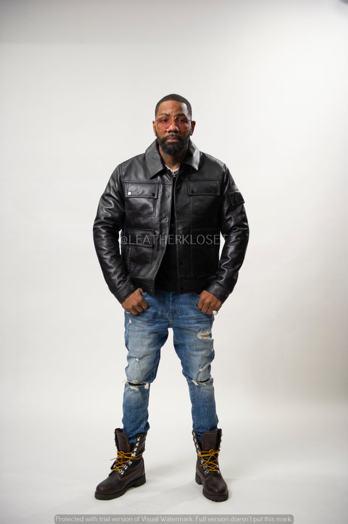Men's Jax 2.0 Leather Jacket [Black] – LeatherKloset