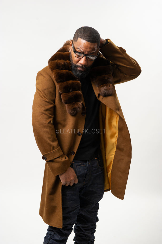 ジャケット・アウター 90s Men's Bigi wool cashmere coat brown 61ON5JHj-XL.jpg