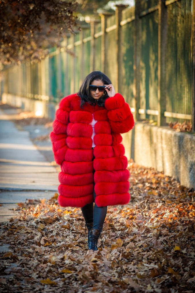 Women's Carrie Fox Jacket [Red] – LeatherKloset