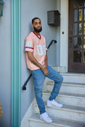 Men's Leather Jersey [Pink/Red/White]