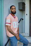 Men's Leather Jersey [Pink/Red/White]