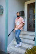 Men's Leather Jersey [Pink/Red/White]