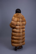Women's Ivy Long Fox Fur Coat [Red Fox]