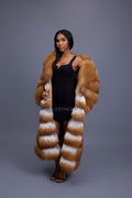 Women's Ivy Long Fox Fur Coat [Red Fox]