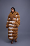 Women's Ivy Long Fox Fur Coat [Red Fox]