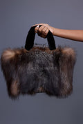 Baby Ivy Fox Fur Handbag [Crystal]