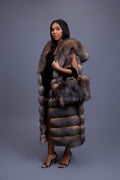 Baby Ivy Fox Fur Handbag [Crystal]
