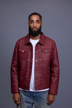 Men's Dylan Jacket Leather [Brick Red]