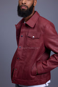 Men's Dylan Jacket Leather [Brick Red]