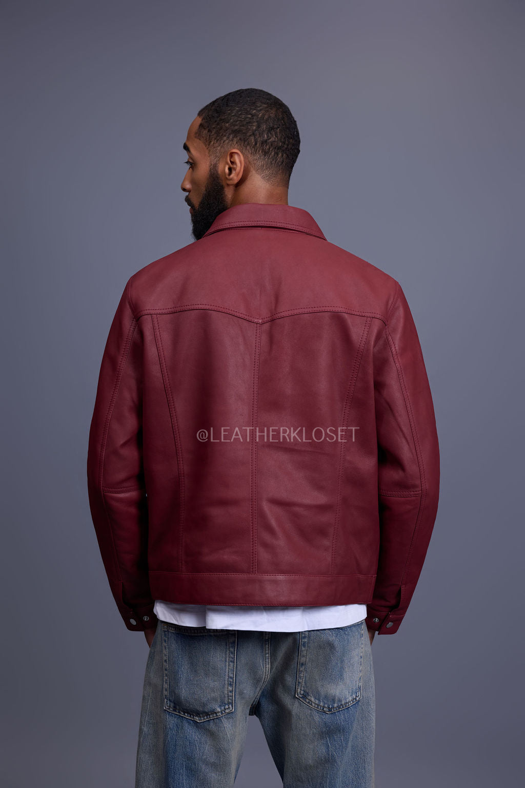 Men's Dylan Jacket Leather [Brick Red]
