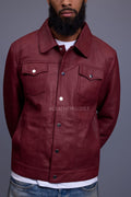 Men's Dylan Jacket Leather [Brick Red]