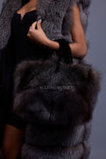 Baby Ivy Fox Fur Handbag [Silver Fox]