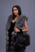 Baby Ivy Fox Fur Handbag [Silver Fox]