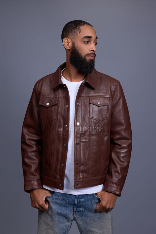 Men's Dylan Jacket Leather [Cognac]