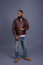 Men's Dylan Jacket Leather [Cognac]