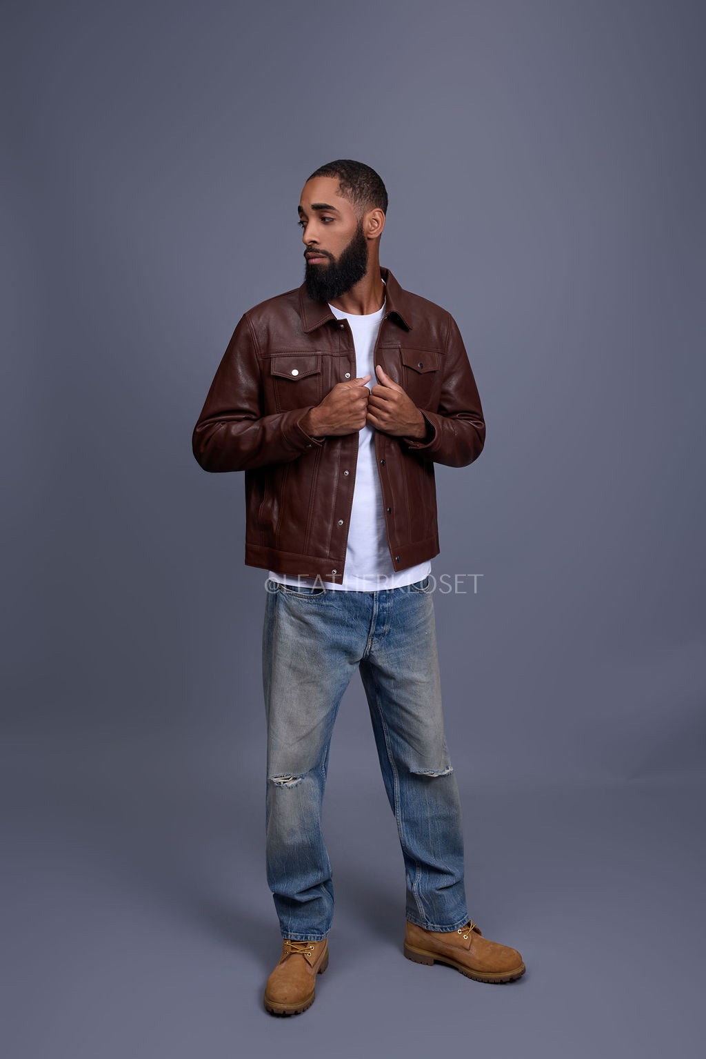 Men's Dylan Jacket Leather [Cognac]