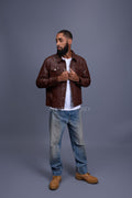 Men's Dylan Jacket Leather [Cognac]