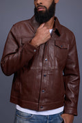 Men's Dylan Jacket Leather [Cognac]