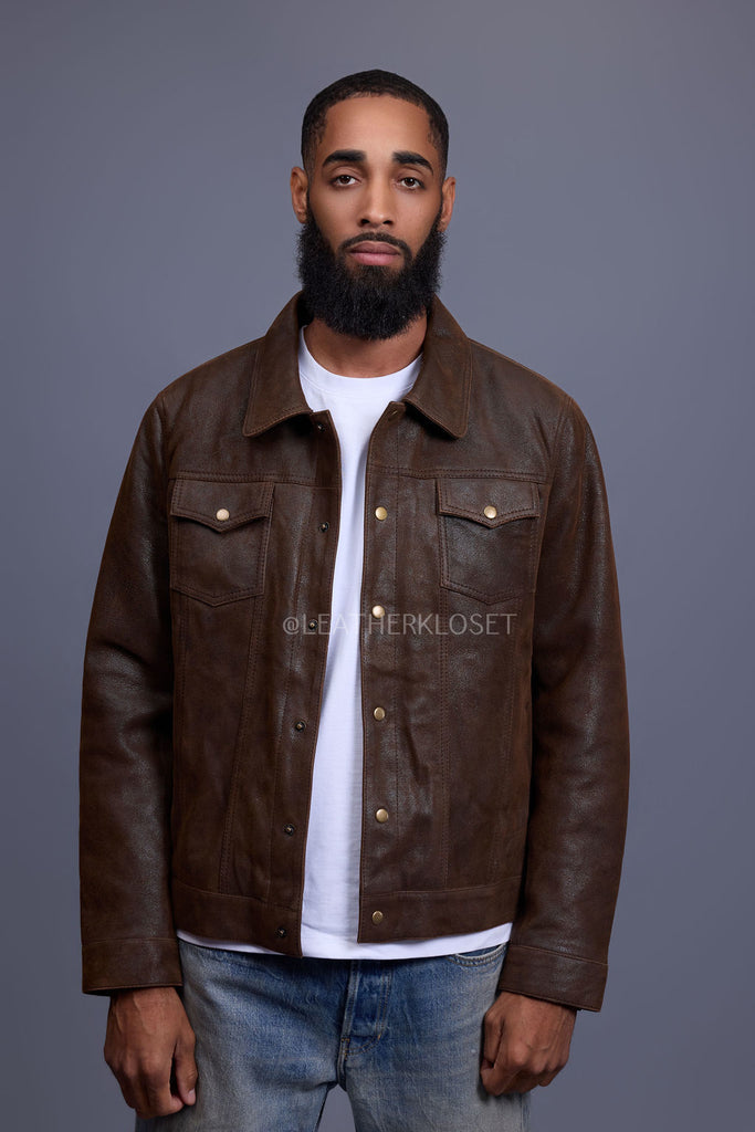 Men's Dylan Jacket Leather [Tobacco] – LeatherKloset
