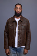 Men's Dylan Jacket Leather [Tobacco]