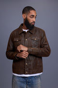 Men's Dylan Jacket Leather [Tobacco]