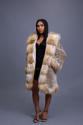 Women's Valeria Fox Fur Coat [Golden Island]