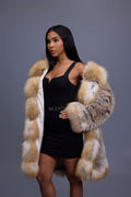 Women's Valeria Fox Fur Coat [Golden Island]