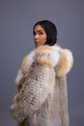 Women's Valeria Fox Fur Coat [Golden Island]
