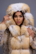 Women's Valeria Fox Fur Coat [Golden Island]