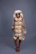 Women's Valeria Fox Fur Coat [Golden Island]