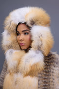 Women's Valeria Fox Fur Coat [Golden Island]