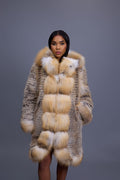Women's Valeria Fox Fur Coat [Golden Island]