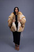 Women's Devika Fox Poncho [Golden Island]