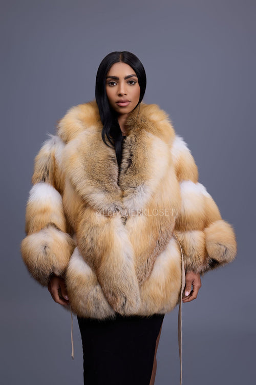 Women's Devika Fox Poncho [Golden Island]
