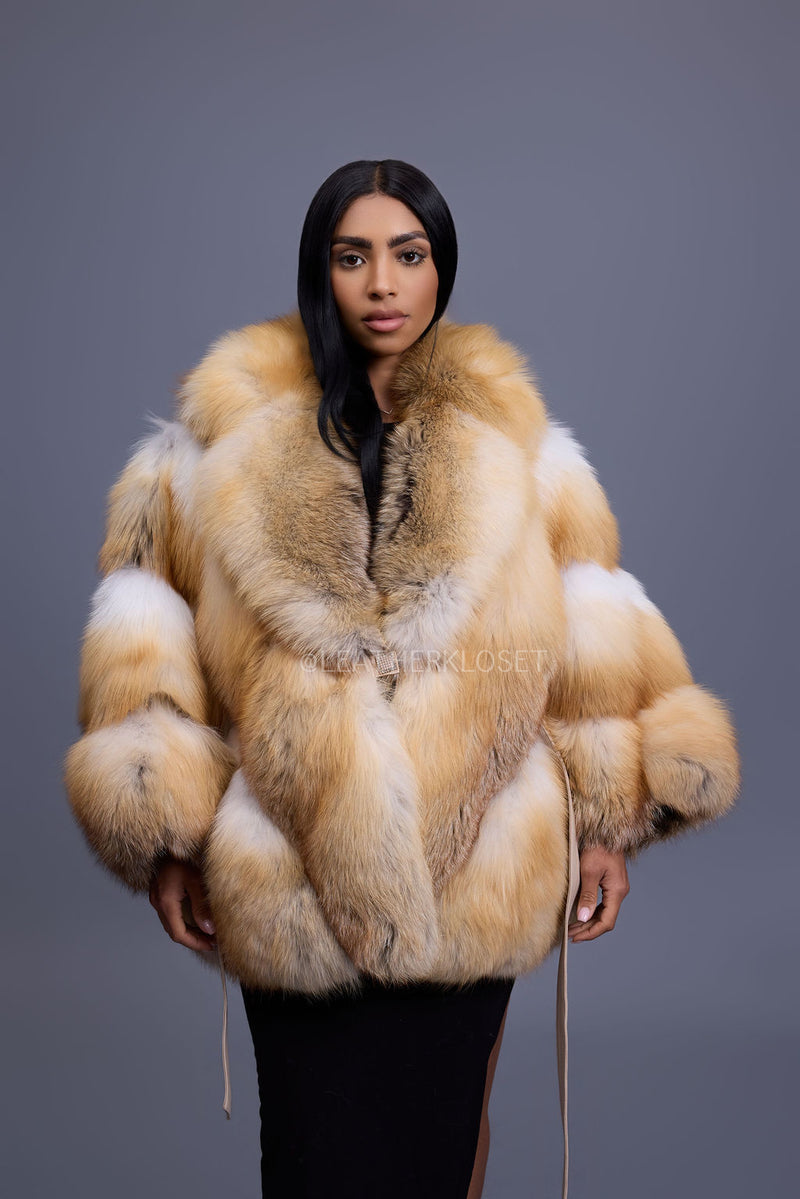 Women's Devika Fox Poncho [Golden Island]