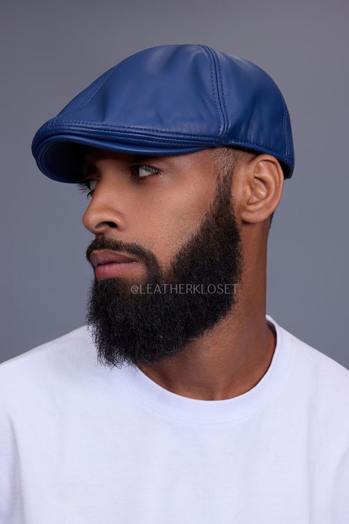 Leather Apple Jack Cap