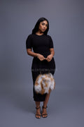 Sasha Fox Fur Crossbody Bag Small Size [Natural]
