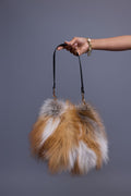 Sasha Fox Fur Crossbody Bag Small Size [Natural]