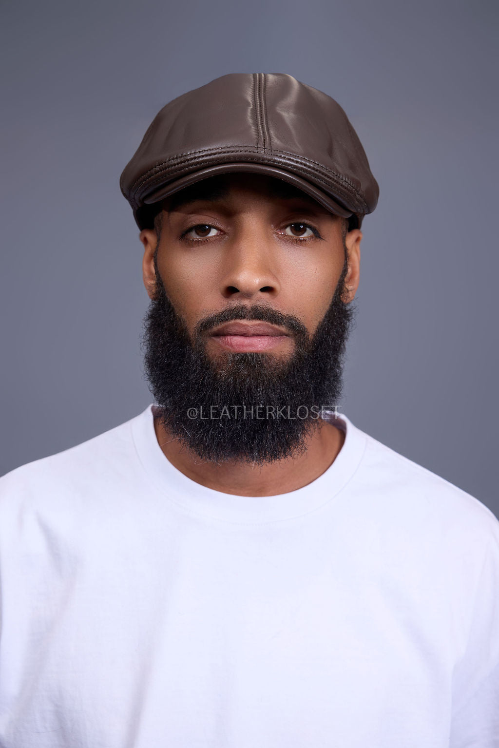 Leather Apple Jack Cap